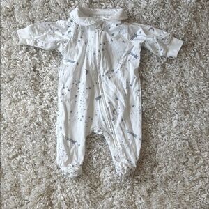 +H&M+ White and Blue Shooting Stars /Starry Kids Onesie